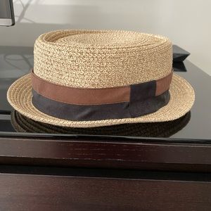 Straw boater hat. One size. Urban outfitters